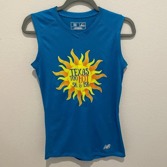 New Balance Texas too hot 5k & 15k run tank top small - Picture 1 of 5